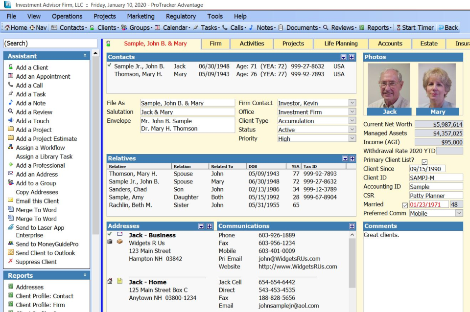 screenshot of ProTracker Advantage